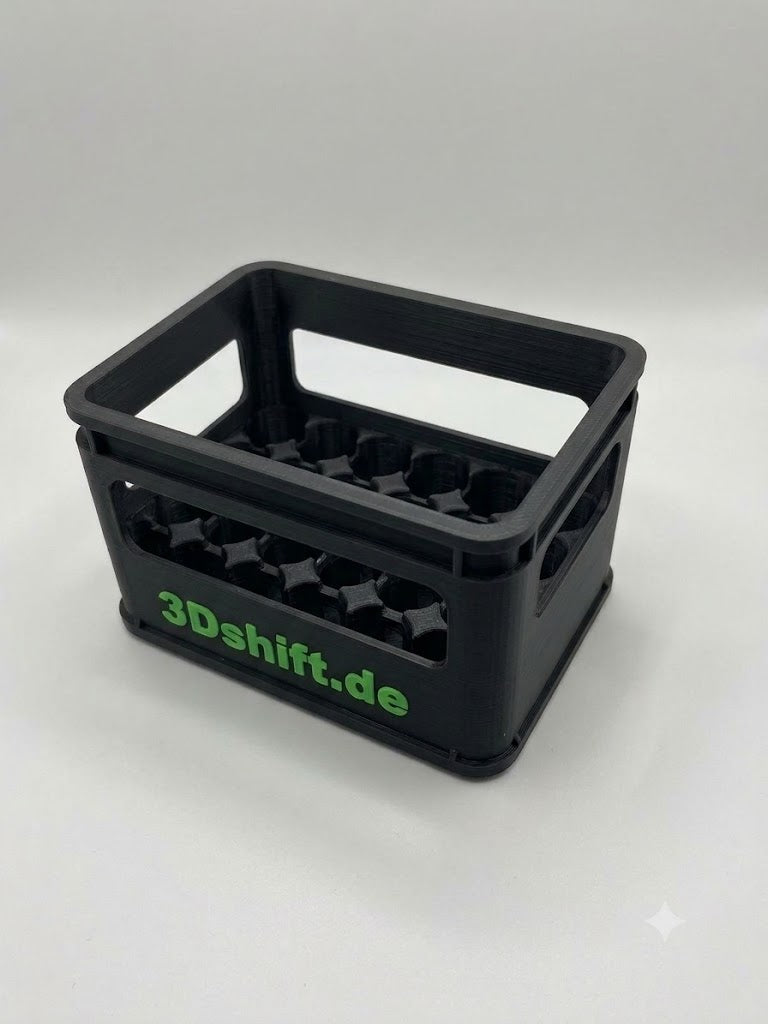 Stapelbare Hubi-Kiste für 24 kleine Flaschen – Personalisierbar | 3DShift